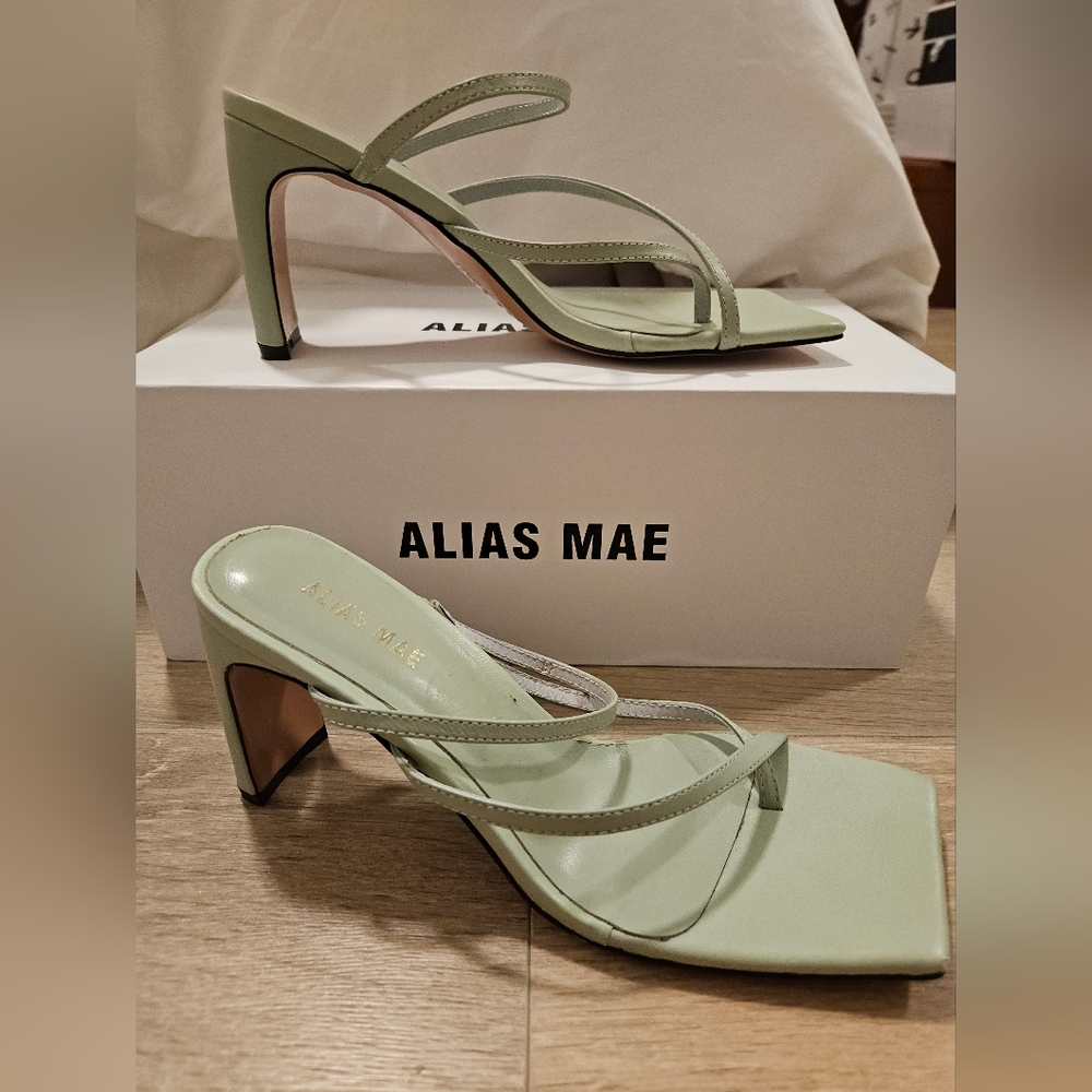 Alias Mae - Size 37 Leather Sandals (Esther in Sage) - Picture 1 of 5